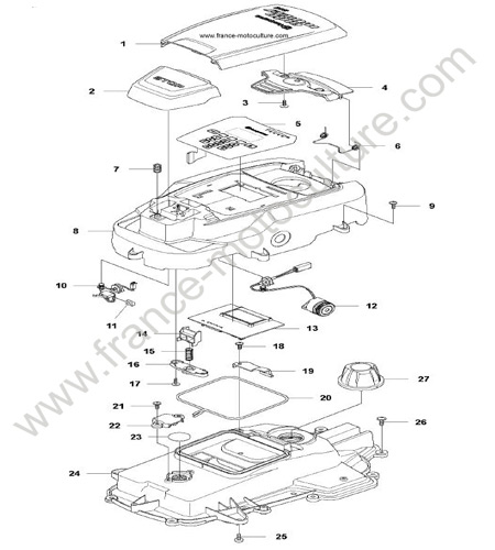 CHASSIS SUPERIEUR HUSQVARNA 305-2015