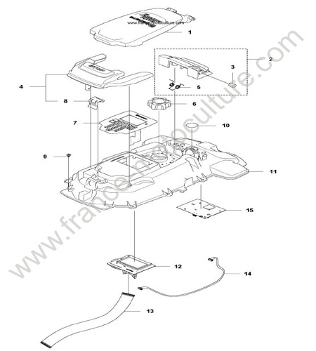 CHASSIS SUPERIEUR HUSQVARNA 305-2020