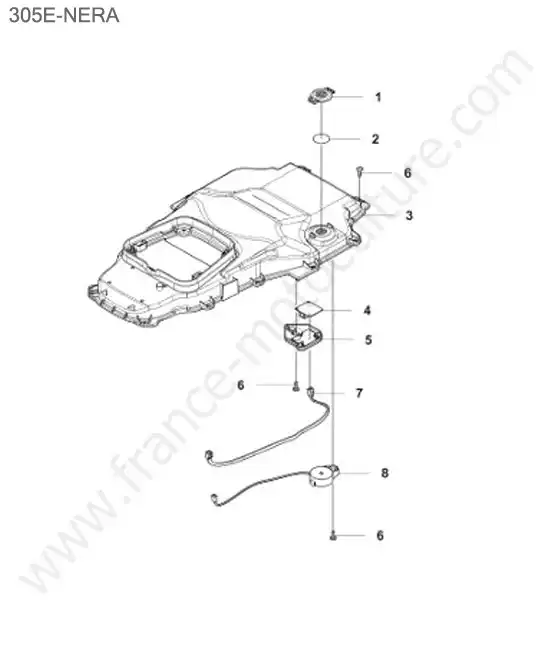 Chassis superieur HUSQVARNA 305E-NERA