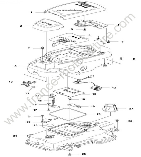 CHASSIS SUPERIEUR HUSQVARNA 308
