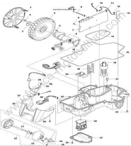 CHASSIS INFERIEUR HUSQVARNA 308