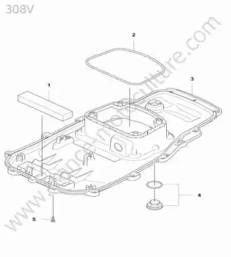 HUSQVARNA - 308V : Chassis inferieur