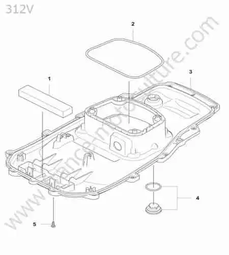 HUSQVARNA - 312V : Chassis inferieur