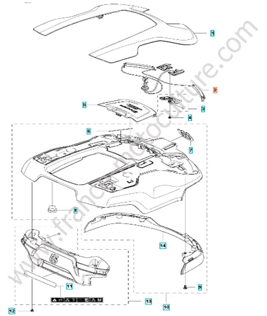 Couvercle HUSQVARNA 315X