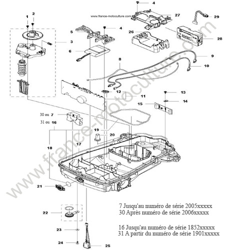 Chassis inferieur HUSQVARNA 315X