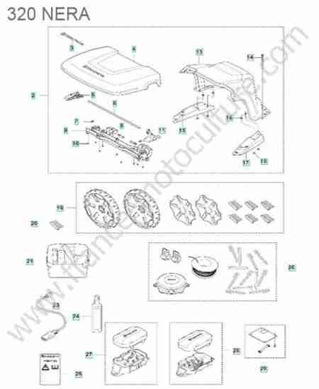HUSQVARNA - 320-NERA : Accessoires