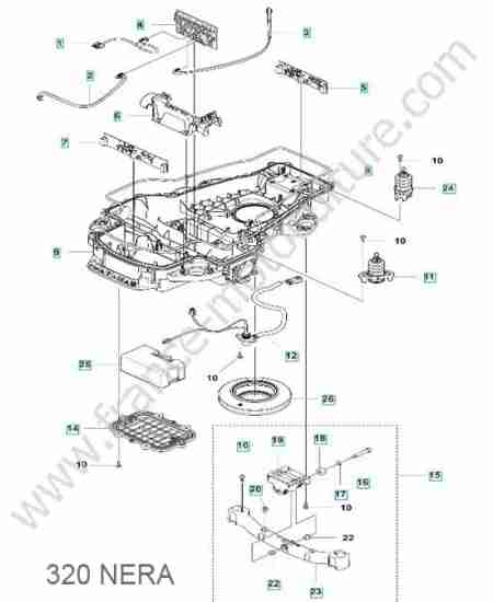 HUSQVARNA - 320-NERA : Chassis inferieur