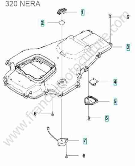 HUSQVARNA - 320-NERA : Chassis superieur