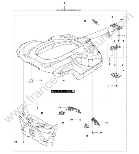 Coque HUSQVARNA 330X