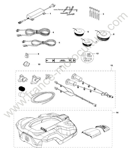 Accessoires installation HUSQVARNA 330X