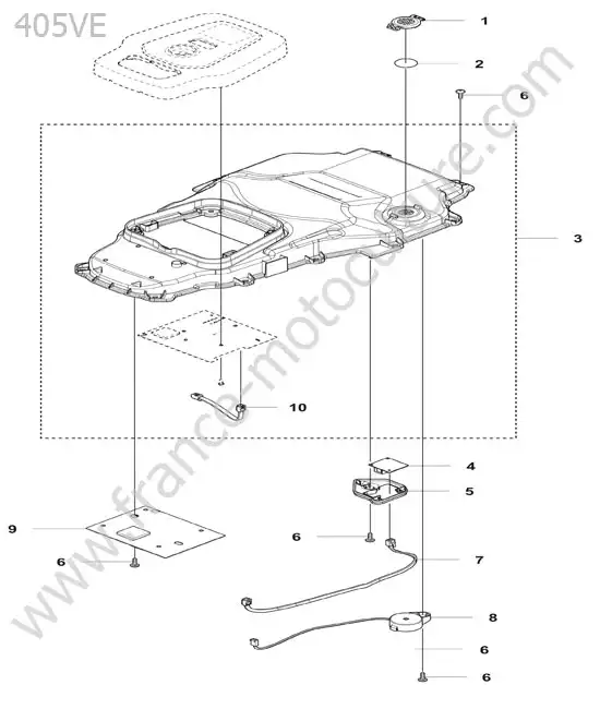 Chassis superieur HUSQVARNA 405VE
