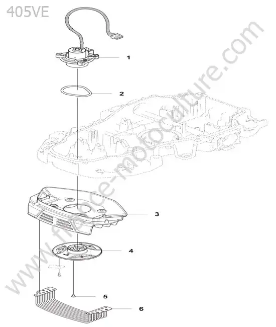 Coupe arriere HUSQVARNA 405VE