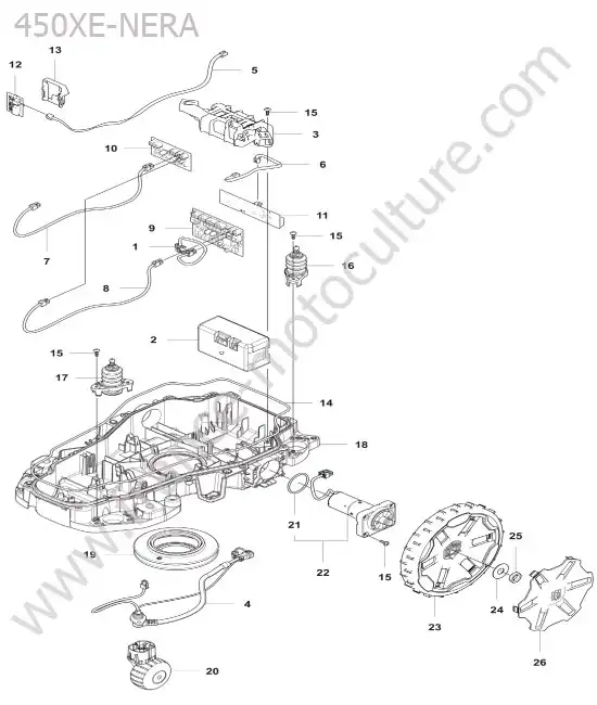 Chassis inferieur HUSQVARNA 405XE-NERA