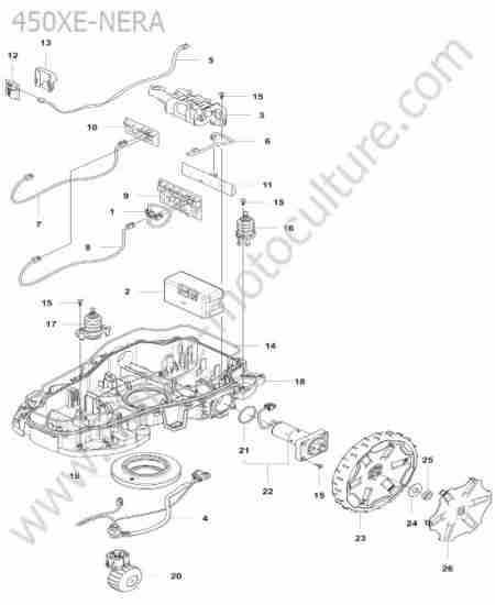 HUSQVARNA - 405XE-NERA : Chassis inferieur