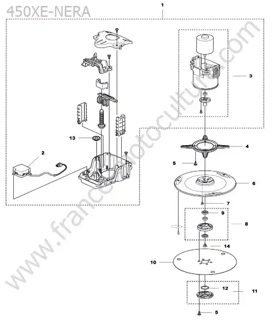 Moteur coupe principal HUSQVARNA 405XE-NERA