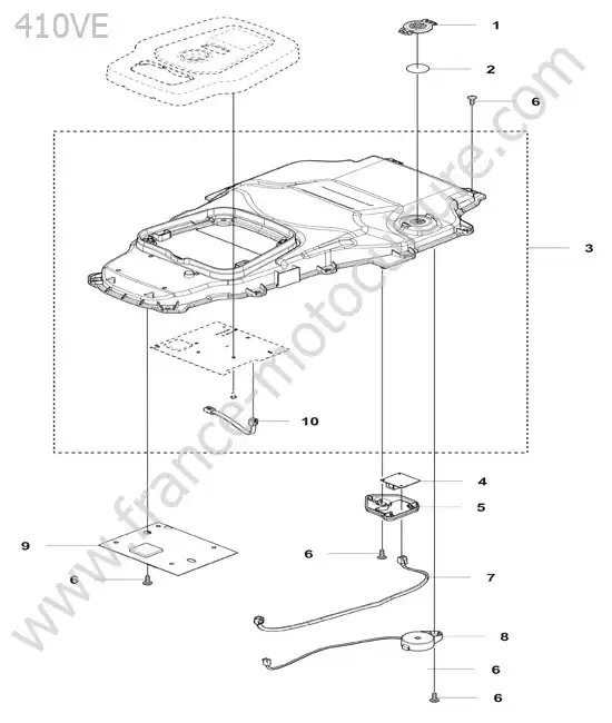 Chassis superieur HUSQVARNA 410VE