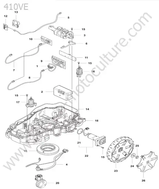 Batterie / roues HUSQVARNA 410VE