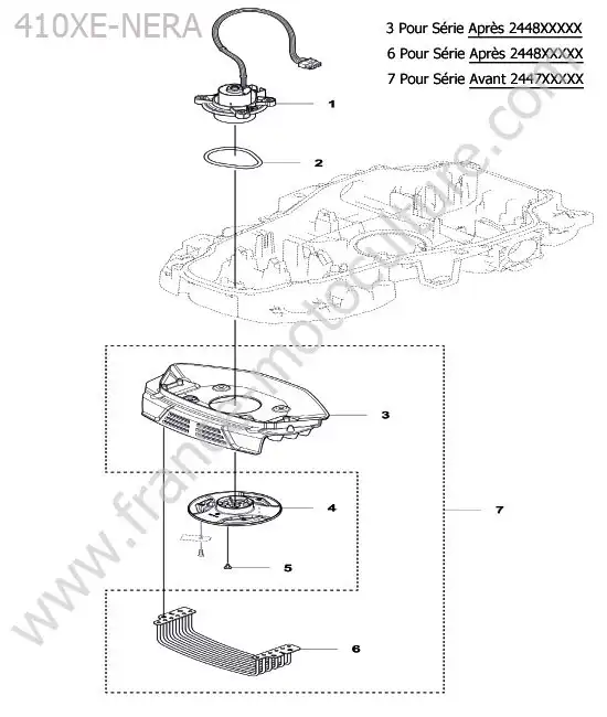 Moteur coupe arriere (edgecut) HUSQVARNA 410XE-NERA