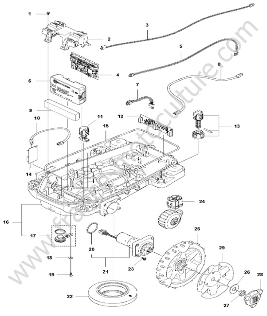 Chassis inferieur HUSQVARNA 415X