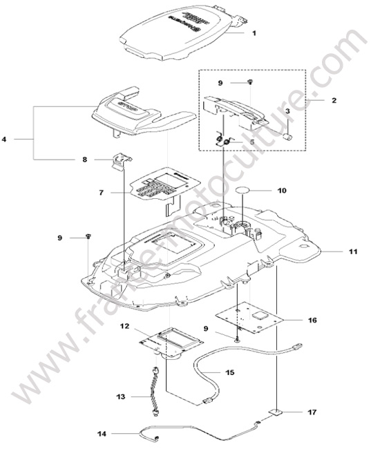 Chassis superieur HUSQVARNA 415X