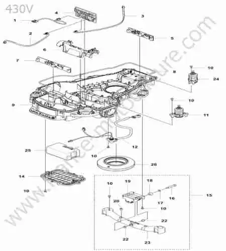 HUSQVARNA - 430V : Chassis inferieur