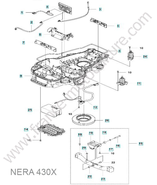 Chassis inferieur HUSQVARNA 430X-NERA