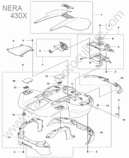 HUSQVARNA - 430X-NERA : Couvercle