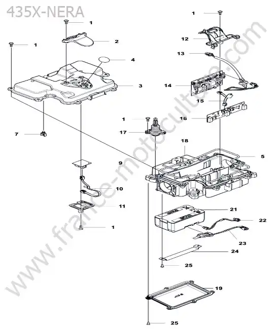 Chassis arriere HUSQVARNA 435X-NERA