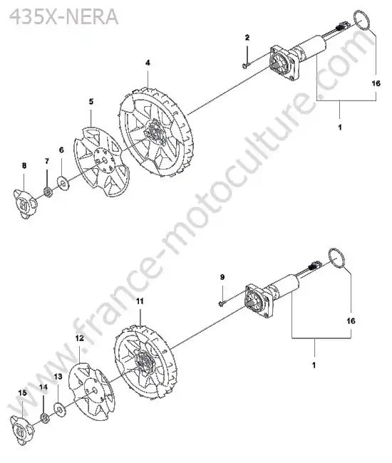 Roue HUSQVARNA 435X-NERA