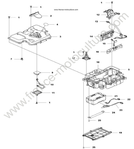Chassis arriere HUSQVARNA 435X