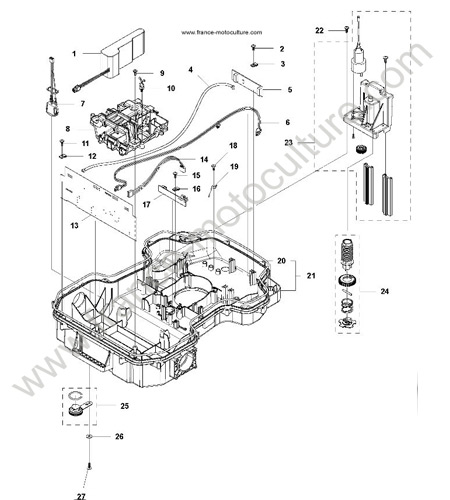 Chassis inferieur HUSQVARNA 440