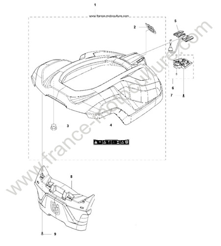 Coque HUSQVARNA 440