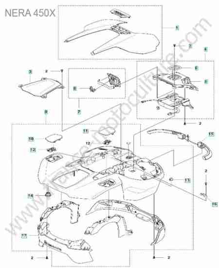 HUSQVARNA - 450X-NERA : Couvercle