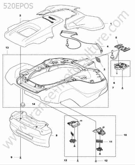 HUSQVARNA - 520-EPOS : Coque