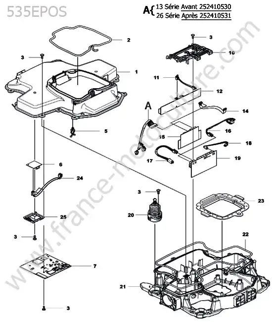 Chassis avant HUSQVARNA 535-EPOS