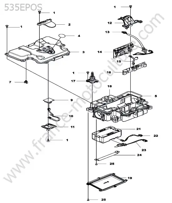 Chassis arriere HUSQVARNA 535-EPOS