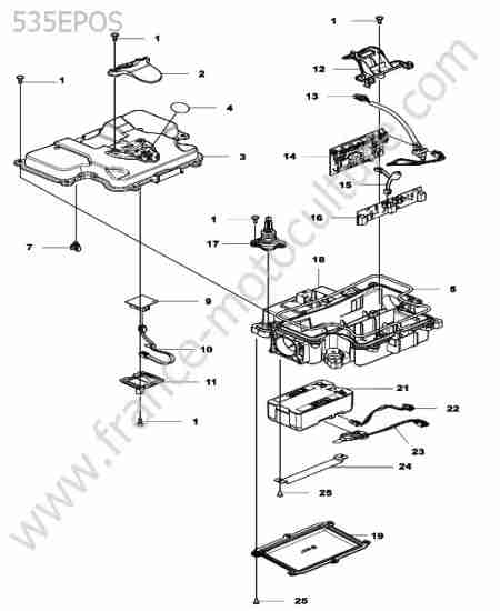 HUSQVARNA - 535-EPOS : Chassis arriere