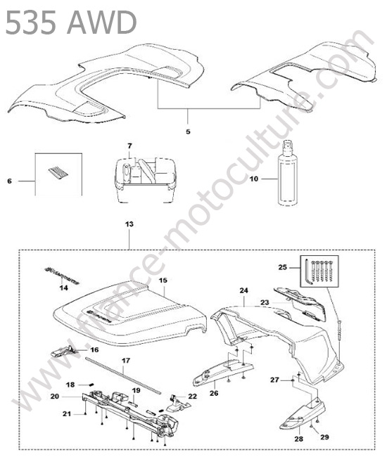 Accessoires HUSQVARNA 535