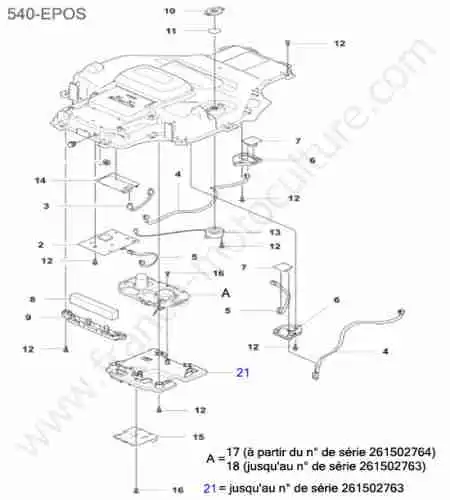 HUSQVARNA - 540-EPOS : Chassis superieur