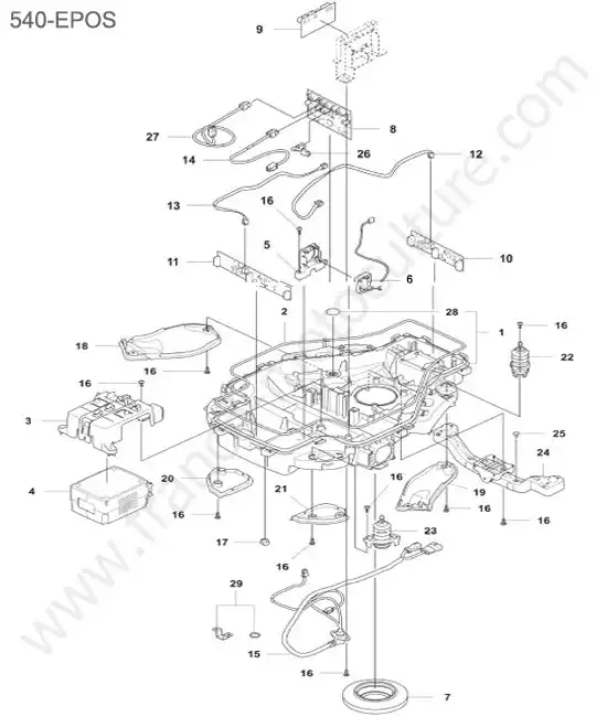 Chassis inferieur HUSQVARNA 540-EPOS