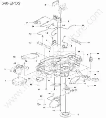 HUSQVARNA - 540-EPOS : Chassis inferieur