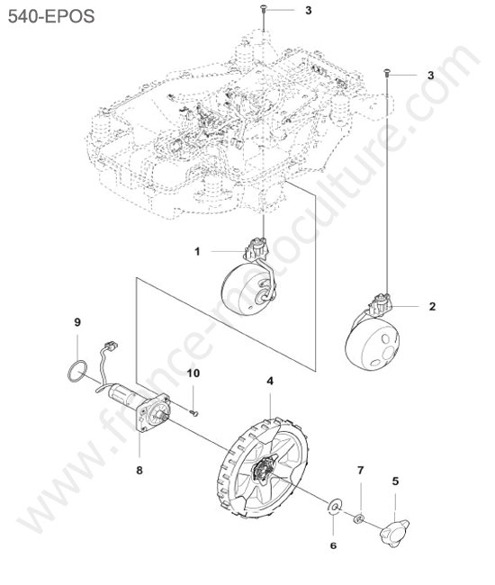 Moteur roues HUSQVARNA 540-EPOS