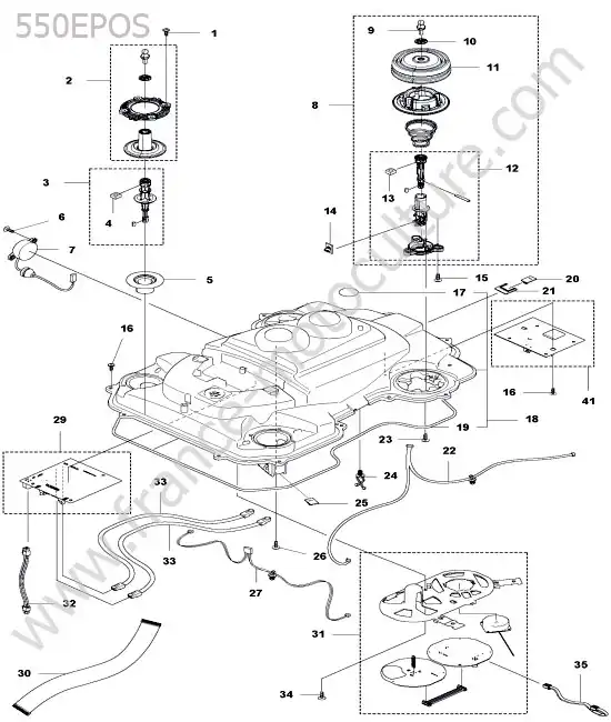 Chassis superieur HUSQVARNA 550-EPOS