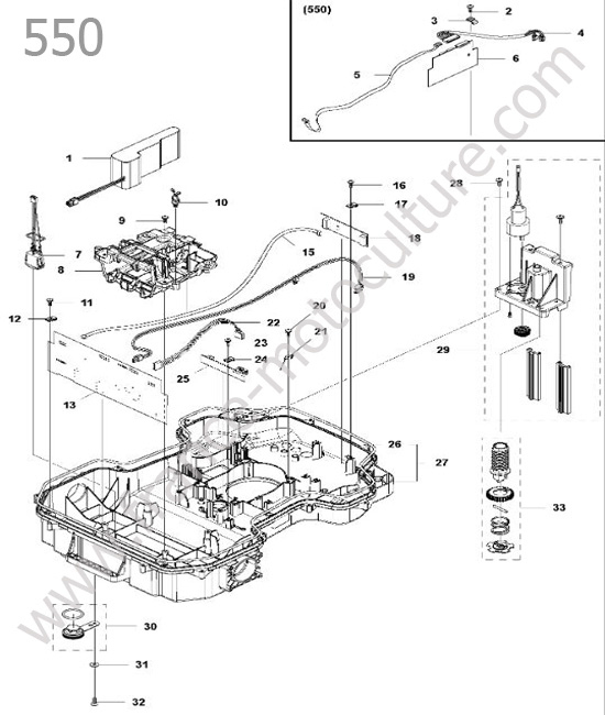 Chassis inferieur HUSQVARNA 550