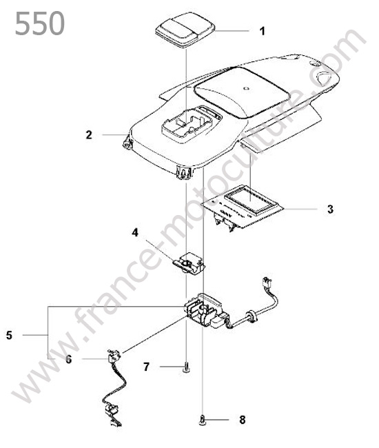 Console centrale HUSQVARNA 550