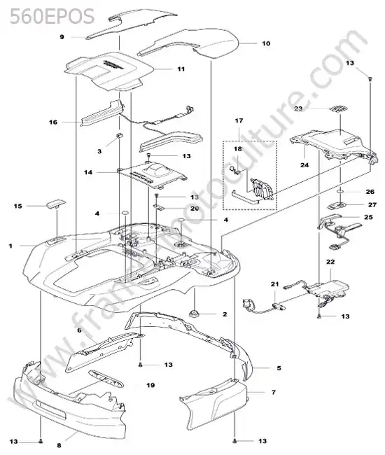 Coque HUSQVARNA 560-EPOS