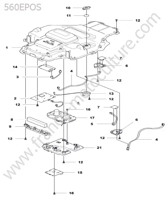 Chassis superieur HUSQVARNA 560-EPOS