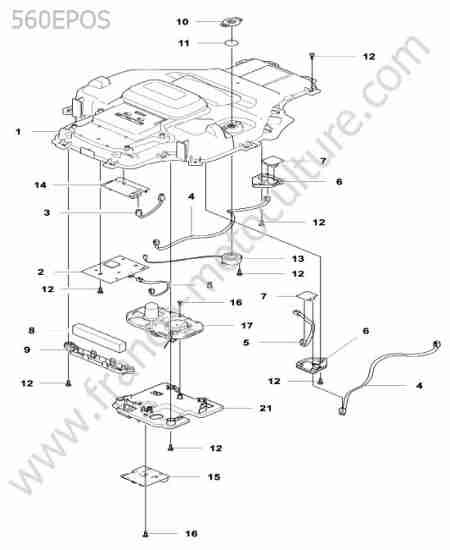 HUSQVARNA - 560-EPOS : Chassis superieur