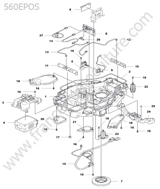 Chassis inferieur HUSQVARNA 560-EPOS
