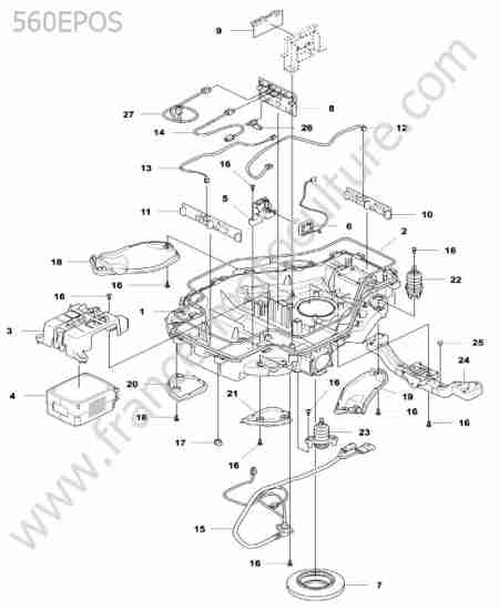 HUSQVARNA - 560-EPOS : Chassis inferieur